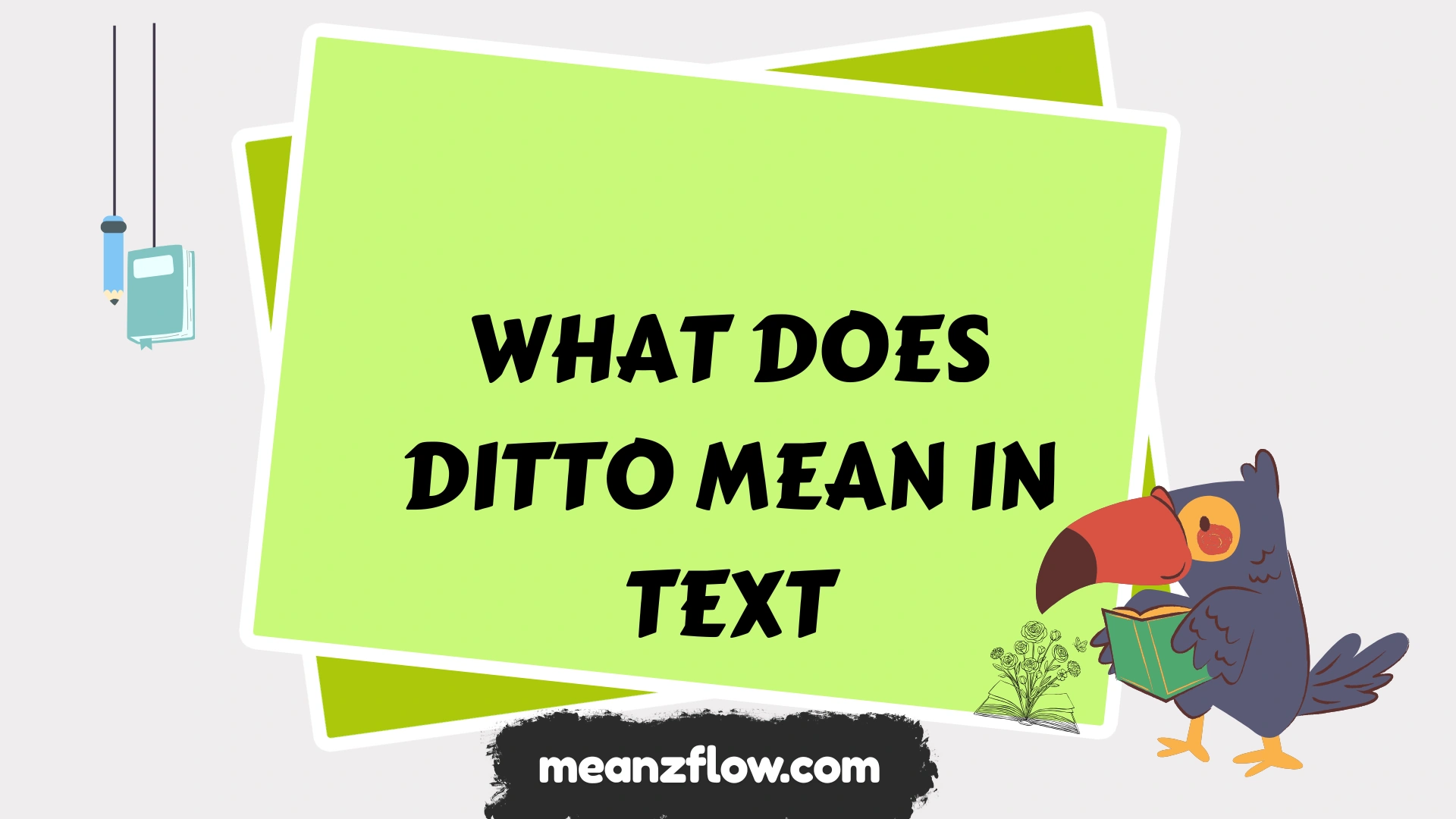 what does ditto mean in text